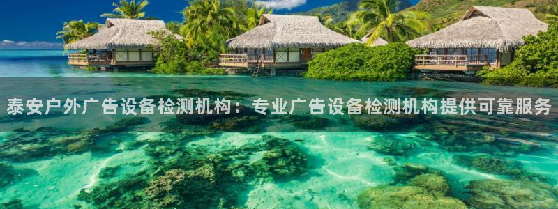 杏宇平台代理多少钱一个：泰安户外广告设备检测机构：专业广告设备检测机构提供可靠服务