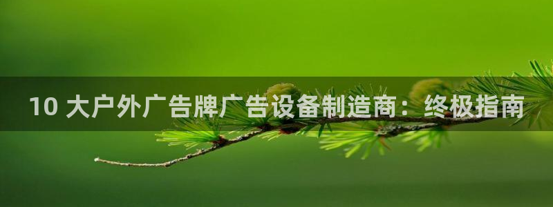 杏宇平台注册地址在哪里：10 大户外广告牌广告设备制造商：终极指南