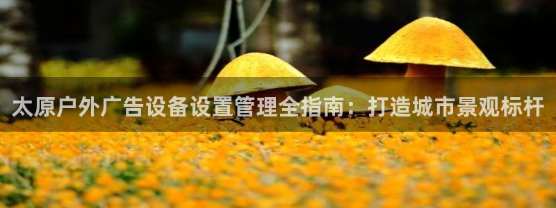 杏宇平台代理怎么样：太原户外广告设备设置管理全指南：打造城市景观标杆