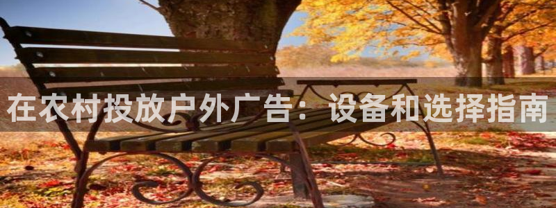 杏宇平台代理多少钱一次：在农村投放户外广告：设备和选择指南