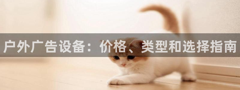 杏宇平台代理怎么样：户外广告设备：价格、类型和选择指南
