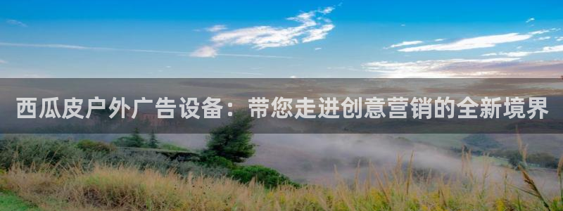 杏宇平台怎么样知乎：西瓜皮户外广告设备：带您走进创意营销的全新境界