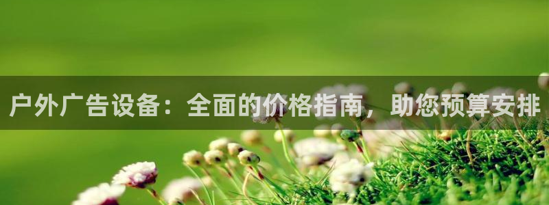 杏宇平台总代理：户外广告设备：全面的价格指南，助您预算安排
