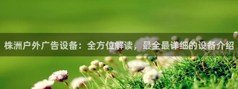 杏宇平台开户：株洲户外广告设备：全方位解读，最全最详细的设备介绍